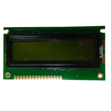 - 2×16 / Karakter Genis Yesil LCD Display (PCM1602B-FL-YBS-03)
